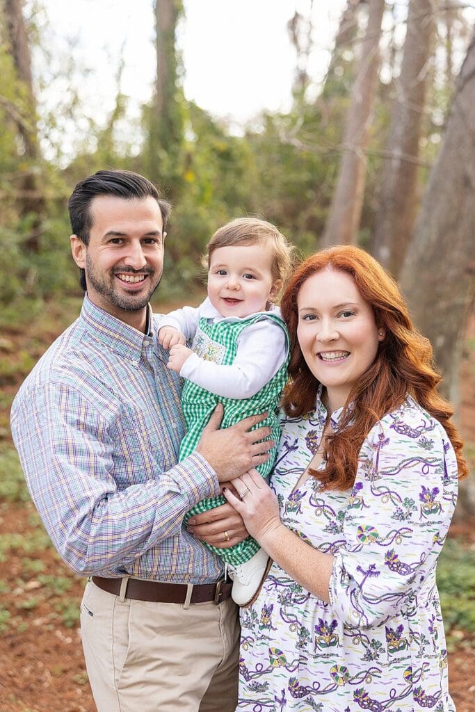 New Orleans Family Photographer; New Orleans Photographer; NOLA photographer; Mardi Gras Themed Birthday Photo Session