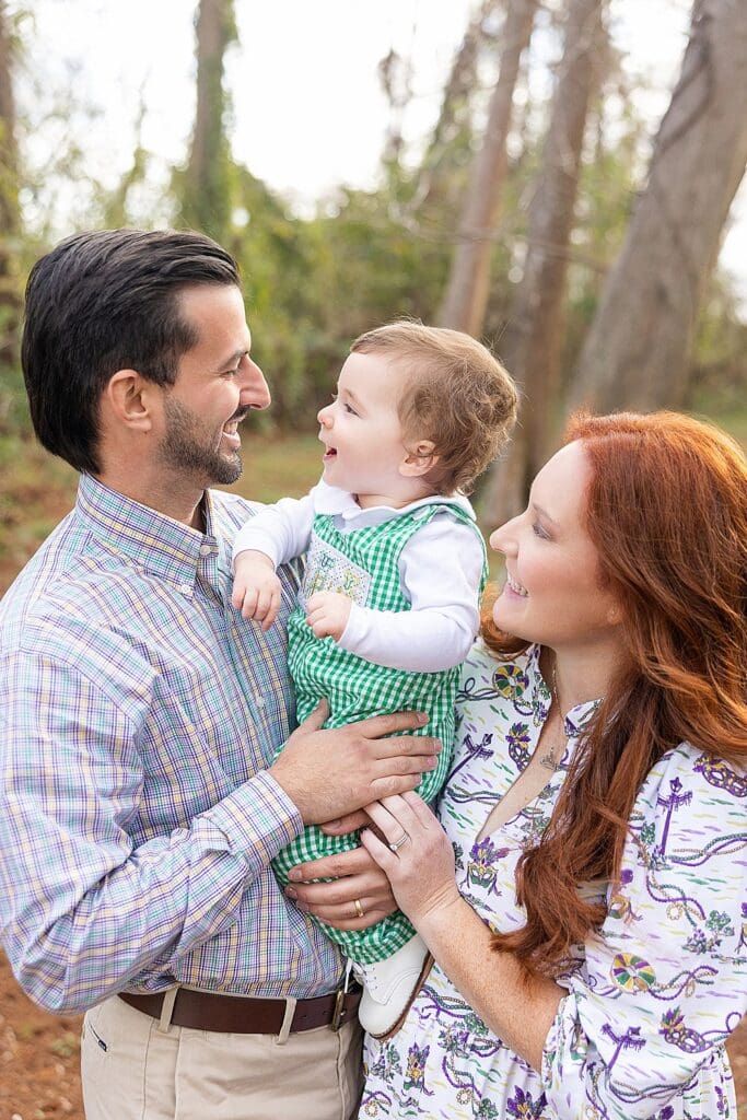 New Orleans Family Photographer; New Orleans Photographer; NOLA photographer; Mardi Gras Themed Birthday Photo Session