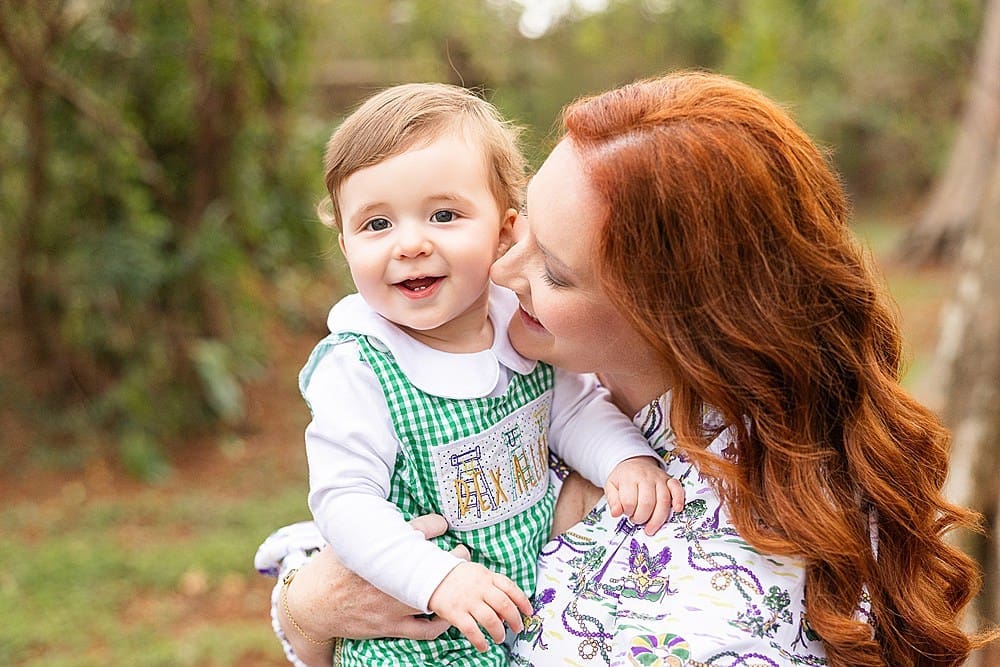New Orleans Family Photographer; New Orleans Photographer; NOLA photographer; Mardi Gras Themed Birthday Photo Session