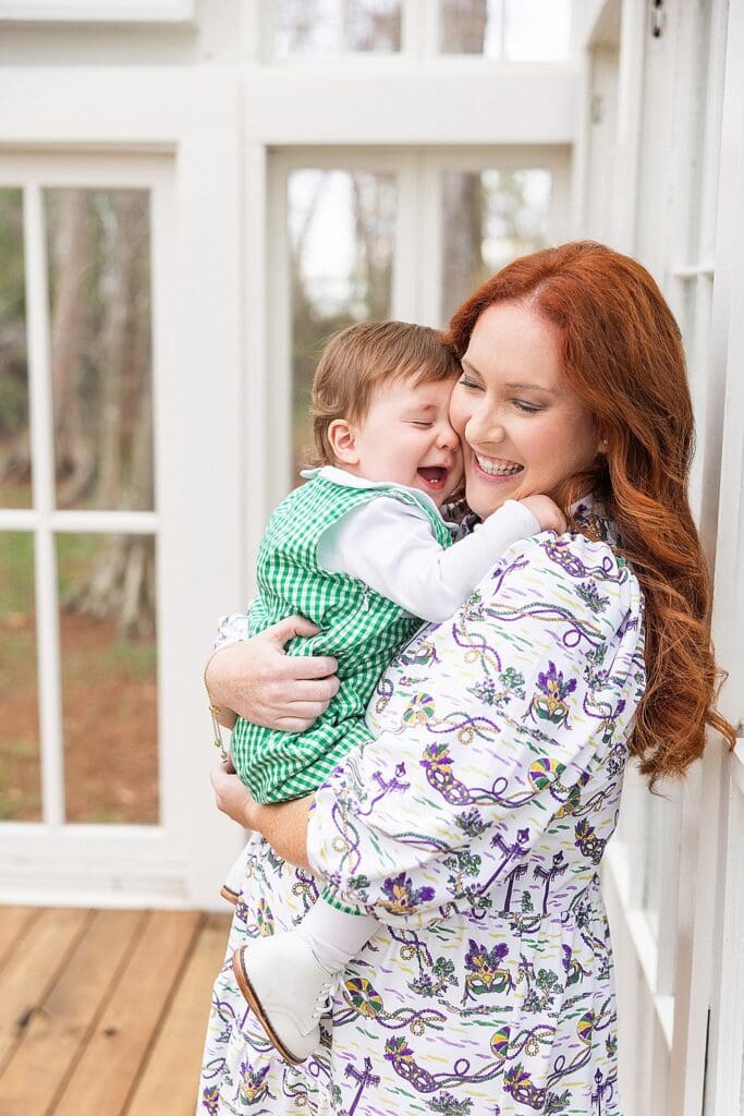 New Orleans Family Photographer; New Orleans Photographer; NOLA photographer; Mardi Gras Themed Birthday Photo Session