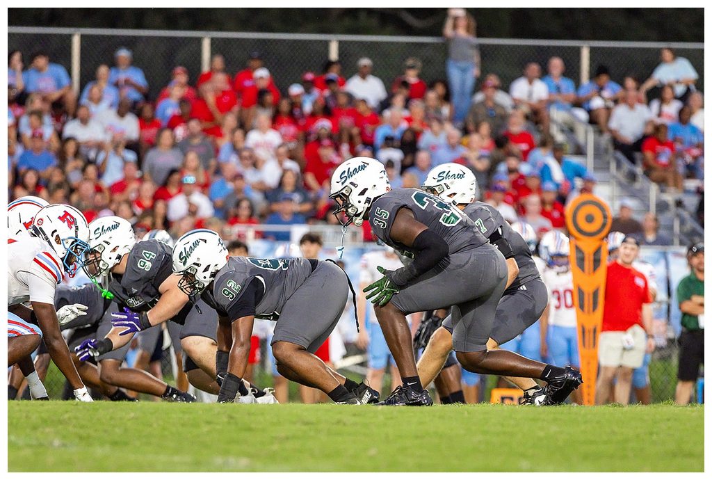 Archbishop Shaw's LB, Ronnie Miller Jr., number 35.